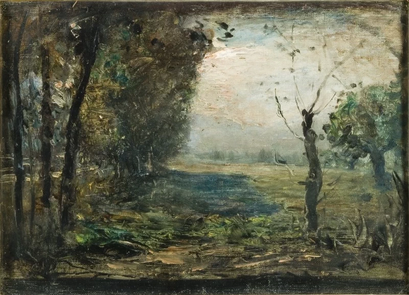 Un mattino in Vanchiglia. Torino, 1878 - Galleria d’Arte Moderna Ricci Oddi, Piacenza